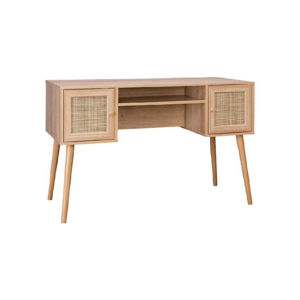 Bureau en bois avec rangement et espace de travail - 120 x 50 x 75