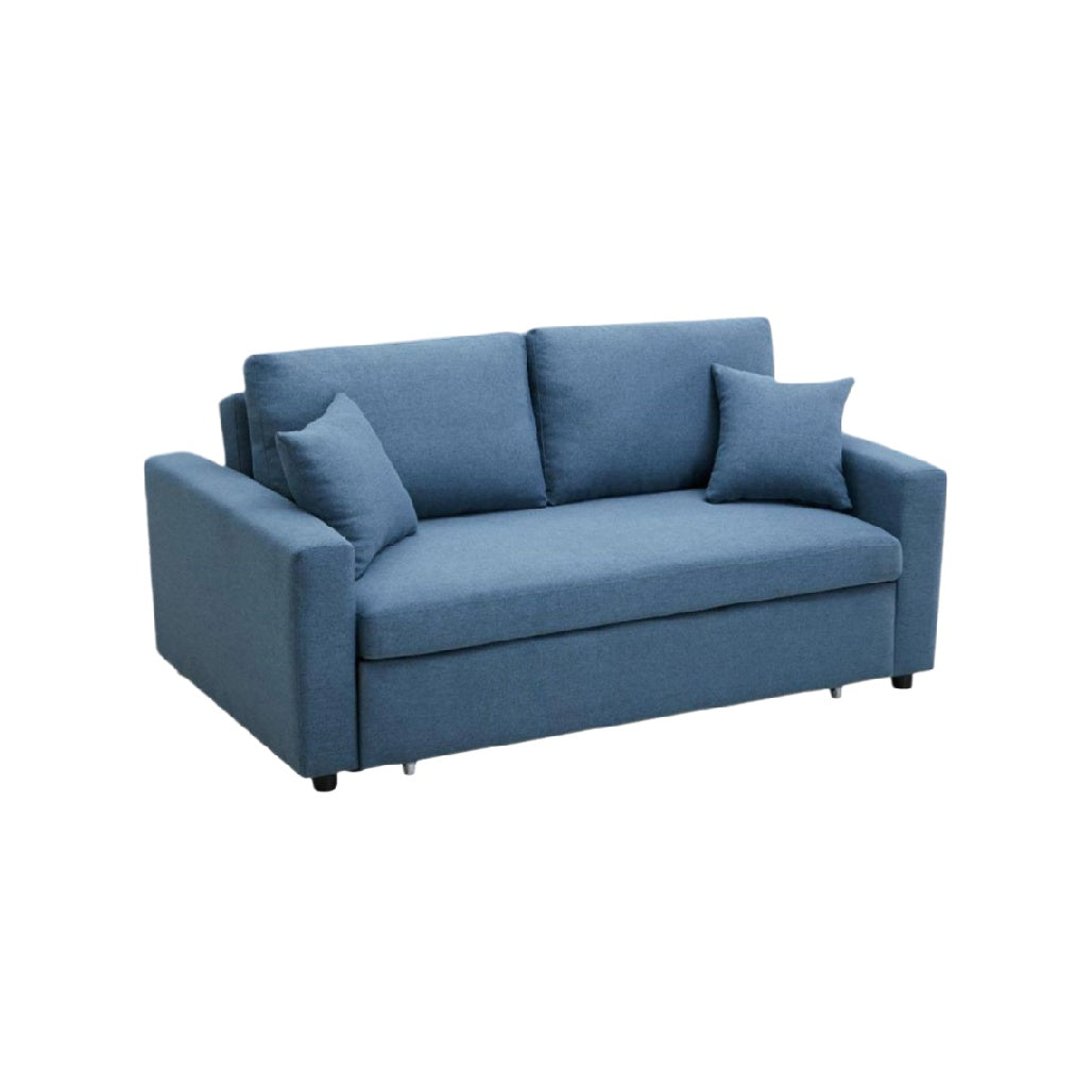 Canapé convertible en tissu, idéal pour un salon ou une chambre, structure en bois, dimensions 180 x 80 x 85