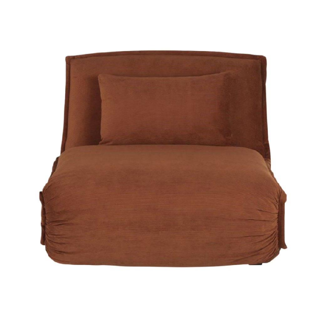 Fauteuil convertible en tissu pour salon - 120 x 100 x 80